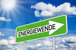 Wegweiser mit Energiewende