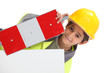 Child with yellow helmet