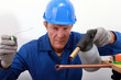 Photo: craftsman soldering a copper pipe craftsman soldering a copper pipe