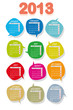 2013 Creative calendar set English