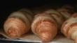 Croissants baking time lapse