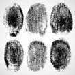 Set of fingerprints, vector illustration