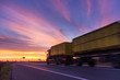 truck on road