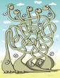 Dinosaurus Maze Game