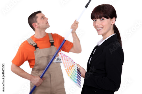 Photo: Interior decorator and painter Interior decorator and painter