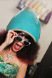 Lady Under Hair Dryer Shouting