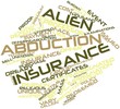 Word cloud for Alien abduction insurance