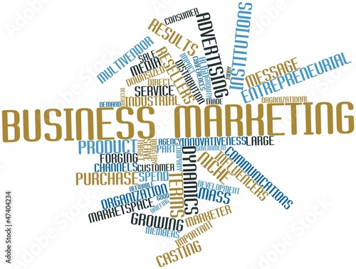 Illustration: Word cloud for Business marketing Word cloud for Business marketing