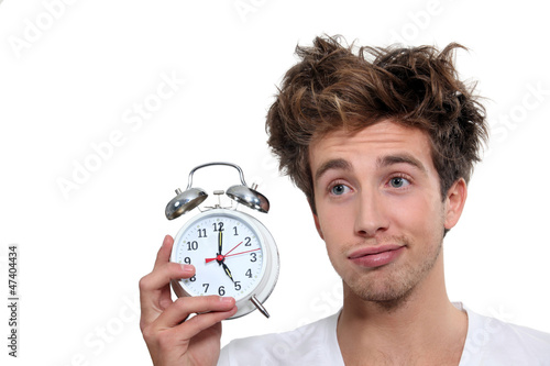 Photo: Man waking up at 5 o'clock Man waking up at 5 o'clock