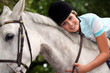 Young woman and her horse