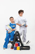 children disguised as diy