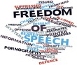 Word cloud for Freedom of speech