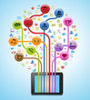 Vector: Technology App Tree Tablet Technology App Tree Tablet