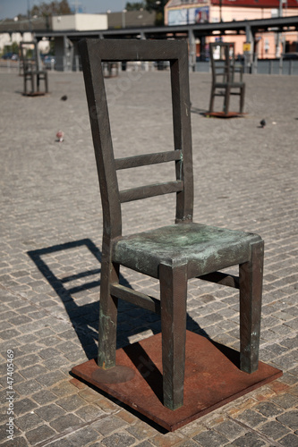 Photo: Krakow Ghetto Memorial Krakow Ghetto Memorial