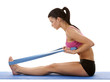 fitness woman stretching