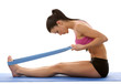 fitness woman stretching
