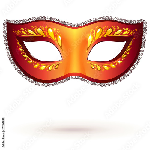 Vector: Vector ornate venitian carnival mask Vector ornate venitian carnival mask