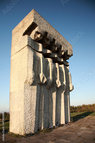 Photo: Monument at the former Plaszow concentration camp Monument at the former Plaszow concentration camp