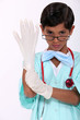 Photo: Boy dressed as a hospital surgeon Boy dressed as a hospital surgeon