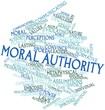 Word cloud for Moral authority