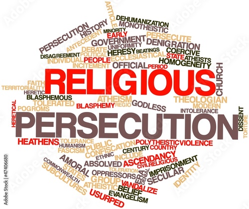 Illustration: Word cloud for Religious persecution Word cloud for Religious persecution
