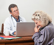 Woman Patient Gets Bad News at the Doctor's Office