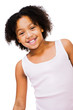Smiling girl posing