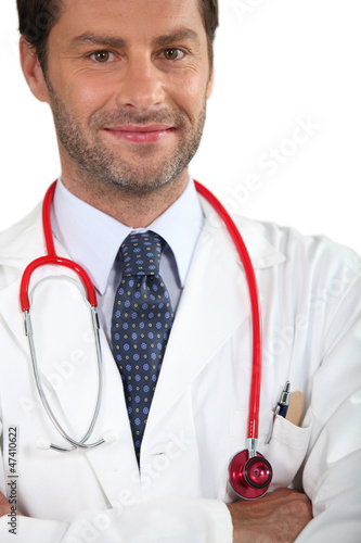 Photo: Doctor with stethoscope Doctor with stethoscope