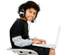 Photo: Happy boy using laptop Happy boy using laptop