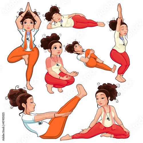 Vector: Yoga Positions. Yoga Positions.