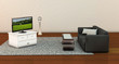 Living room in 3d