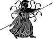 Illustration: Medusa Gorgon with pike Medusa Gorgon with pike
