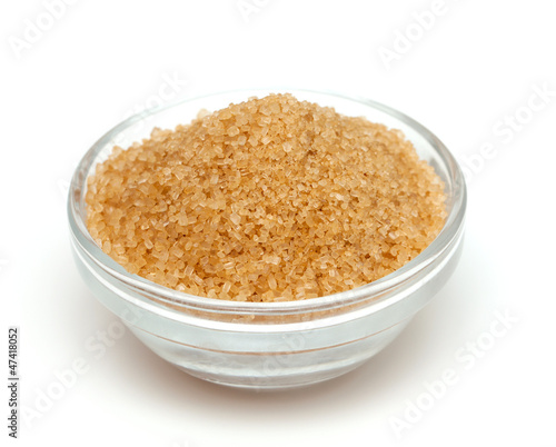 Photo: brown sugar in a glass bowl brown sugar in a glass bowl