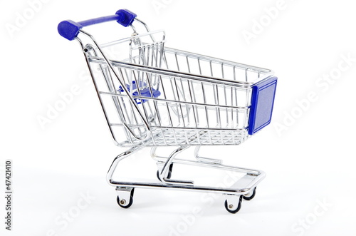 Photo: shopping cart isolated shopping cart isolated