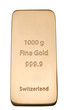 Ingot of bank gold.