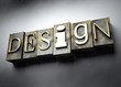 Design concept, vintage letterpress text