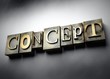 Design concept, vintage letterpress text