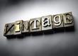Vintage concept, retro letterpress text