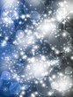Beautiful  blue Christmas background with stars