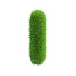 grass letter I isolated on white background