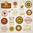 Set Of Organic Food Labels And... Set Of Organic Food Labels And...