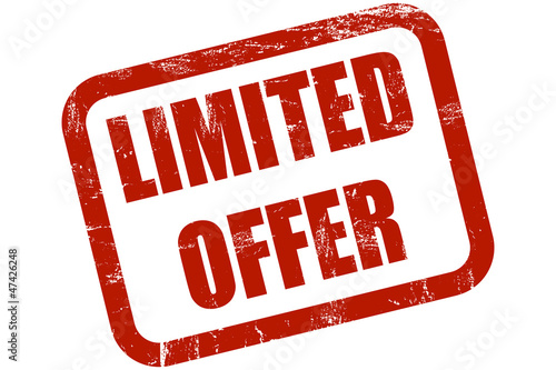 Illustration: Grunge Stempel rot LIMITED OFFER Grunge Stempel rot LIMITED OFFER