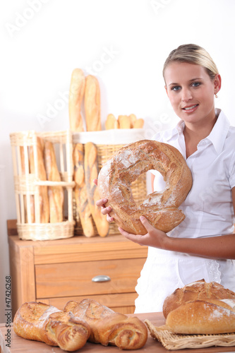 Photo: Portrait of a young baker Portrait of a young baker