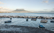 boats and Vesuvius