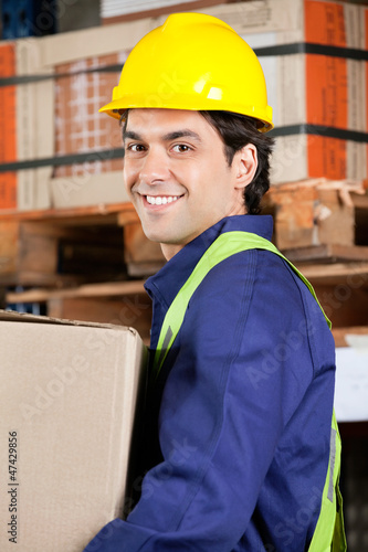 Photo: Foreman Working At Warehouse Foreman Working At Warehouse