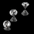 diamonds on black surface