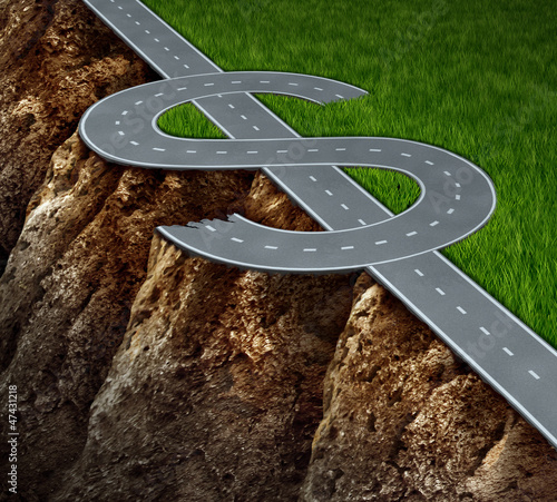 Illustration: Financial cliff Financial cliff