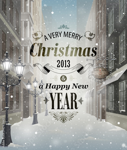 Vektor: Christmas greeting card Christmas greeting card