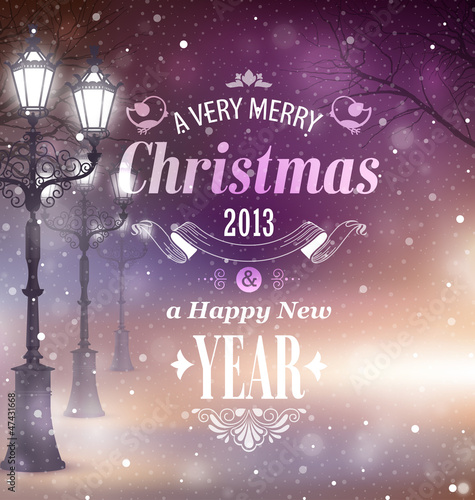 Vector: Christmas greeting card Christmas greeting card