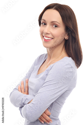 Photo: Attractive woman smiling Attractive woman smiling